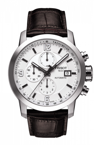 Tissot PRC 200 Automatic Chronograph Silver Leather
