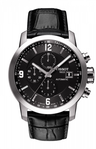 Tissot PRC 200 Automatic Chronograph Black Leather