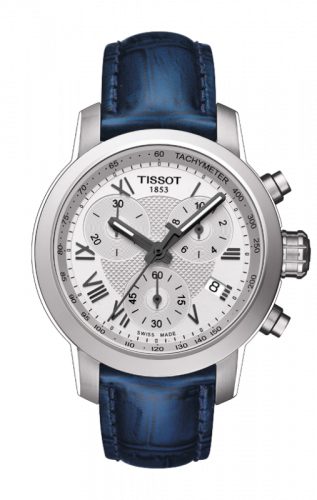 Tissot PRC 200 Quartz Chronograph Lady Roman Blue Leather