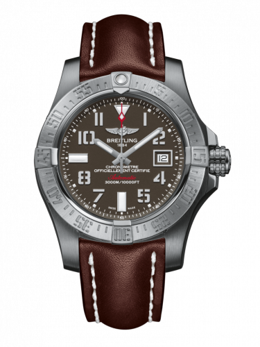 Breitling Avenger II Seawolf Stainless Steel Tungsten Gray Calf Folding