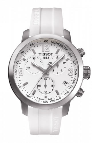 Tissot PRC 200 Quartz Chronograph White Rubber