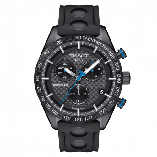 Tissot PRS 516 Chronograph Quartz PVD Carbon Strap