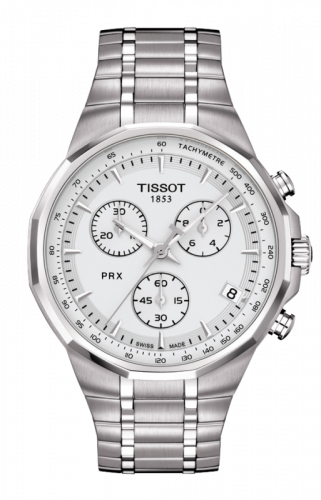 Tissot PRX Chronograph Quartz Stainless Steel Silver