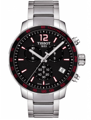 Tissot Quickster Chronograph Stainless Steel Black Bracelet