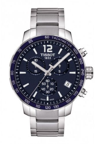 Tissot Quickster Chronograph Stainless Steel Blue Bracelet