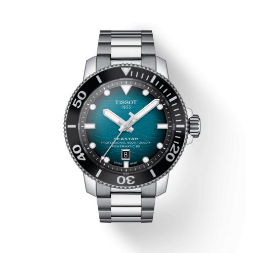 Tissot Seastar 2000 Professional Stainless Steel Blue Bracelet