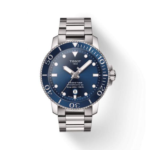 Tissot Seastar 1000 Powermatic 80 43 Stainless Steel Blue