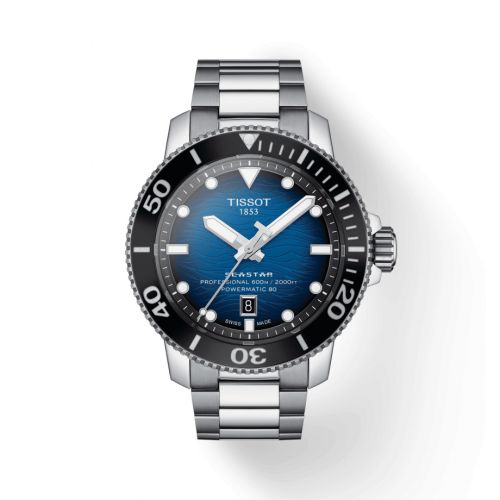 Tissot Seastar 2000 Professional Stainless Steel Blue Bracelet