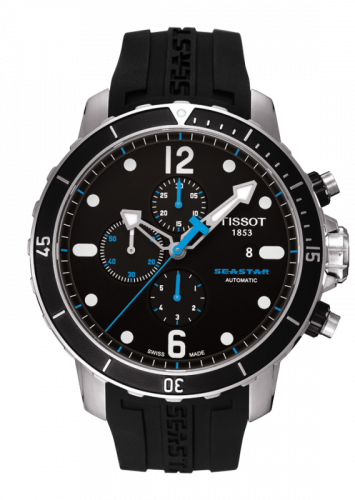 Tissot Seastar 1000 Automatic Chronograph Black Rubber