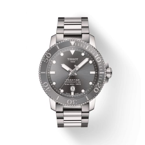 Tissot Seastar 1000 Powermatic 80 43 Stainless Steel Grey Bracelet