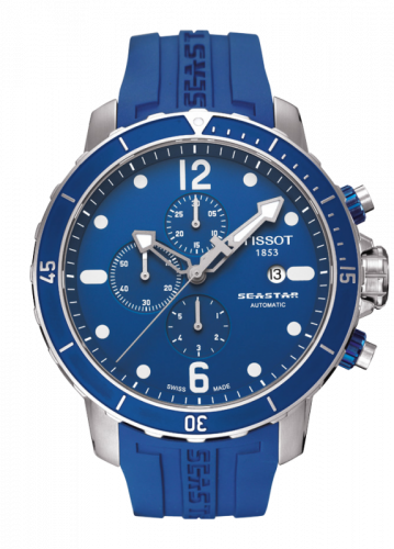 Tissot Seastar 1000 Automatic Chronograph Blue Rubber