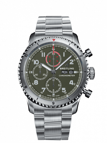 Breitling Aviator 8 Chronograph 43 Stainless Steel Curtiss Warhawk Bracelet