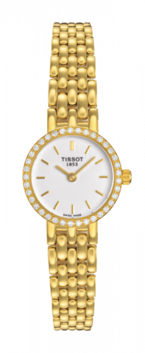 Tissot Caliente Quartz 19.3 Yellow Gold Diamond White Bracelet