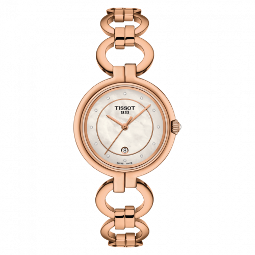 Tissot Flamingo PVD Rose Gold MOP Bracelet