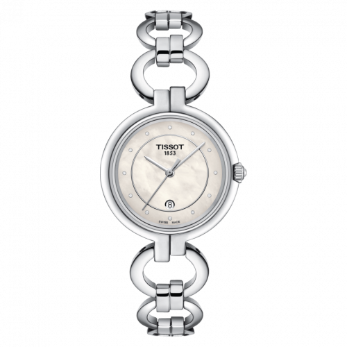 Tissot Flamingo Stainless Steel MOP Bracelet