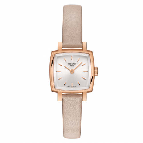 Tissot Lovely Square PVD Rose Gold Silver