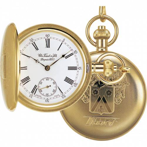 Tissot Tissot Savonnette Mechanical Brass Yellow Gold White