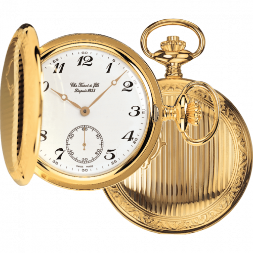 Tissot Tissot Savonnette Mechanical Brass Yellow Gold White