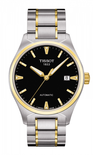 Tissot T-Tempo Automatic Stainless Steel Yellow Gold PVD Ivory Bracelet
