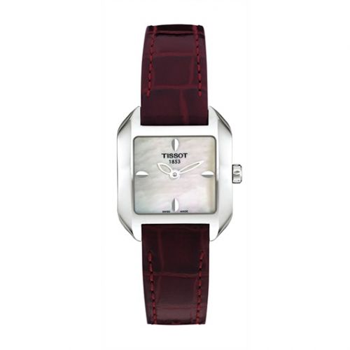 Tissot T-Wave Square Quartz 23.6 Stainless Steel MOP Strap