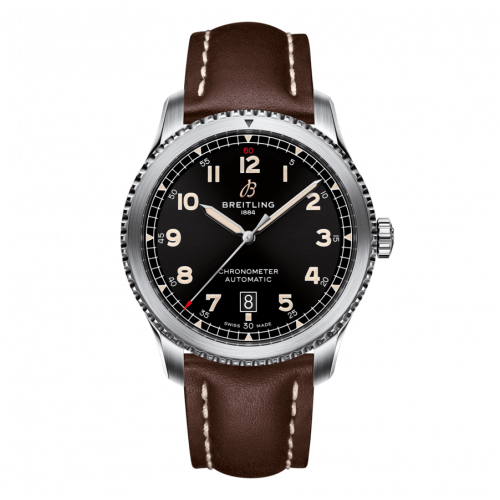 Breitling Aviator 8 Automatic 41 Stainless Steel Black Calf Folding