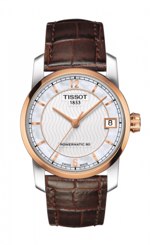 Tissot Powermatic 80 Lady Titanium PVD Gold MOP