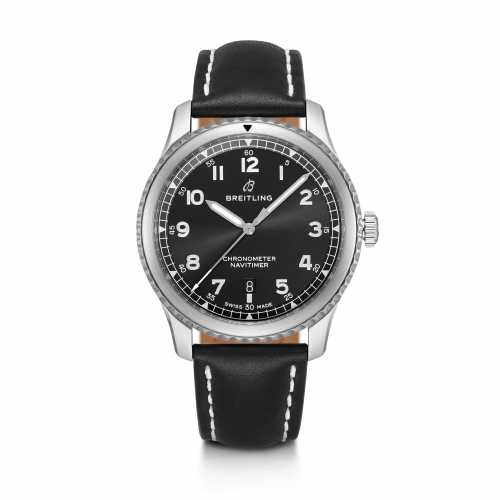 Breitling Navitimer 8 Automatic 41 Stainless Steel Black Black Calf