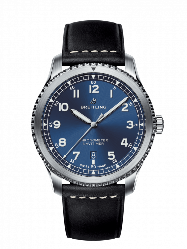 Breitling Navitimer 8 Automatic 41 Stainless Steel Blue Black Calf