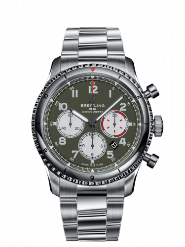 Breitling Aviator 8 B01 Chronograph 43 Stainless Steel Curtiss Warhawk Bracelet