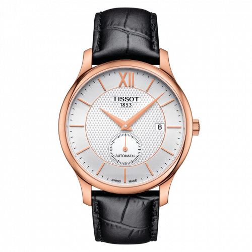 Tissot Tradition Automatic Small Second Rose Gold PVD Silver