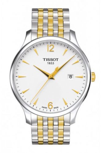 Tissot Tradition Quartz 42 Stainless Steel Yellow Gold PVD Silver Bracelet