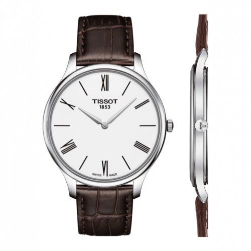 Tissot Tradition 5.5 Stainless Steel White Strap