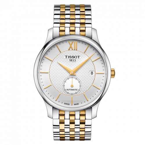 Tissot Tradition Automatic Small Second Bicolor Silver Bracelet