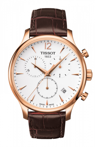 Tissot Tradition Chronograph PVD Rose Gold Silver
