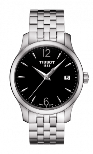 Tissot Tradition Lady Stainless Steel Black Bracelet