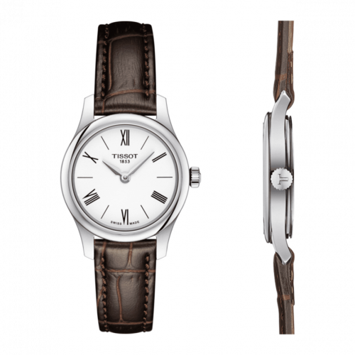 Tissot Tradition 5.5 Lady 25 Stainless Steel White