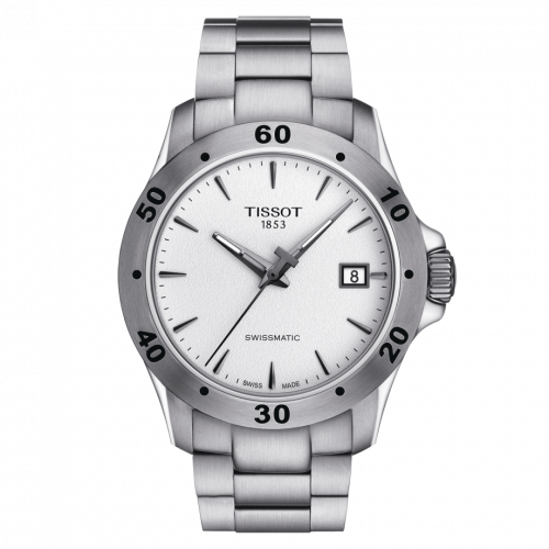 Tissot V8 Swissmatic 42.5 Stainless Steel Silver Bracelet