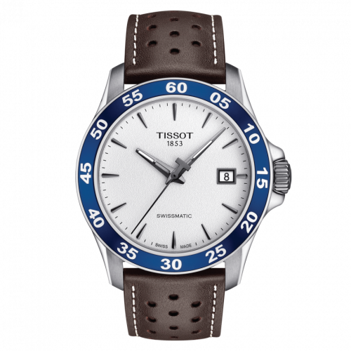 Tissot V8 Swissmatic 42.5 Stainless Steel Silver Strap