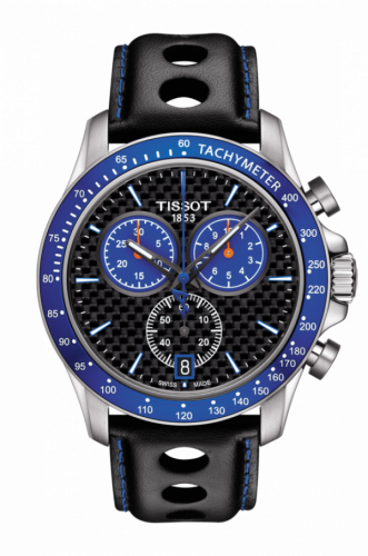 Tissot V8 Quartz Chronograph Stainless Steel Carbon Strap Alpine