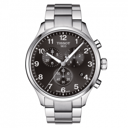 Tissot Chrono XL Classic Stainless Steel Black Bracelet