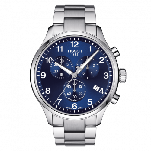 Tissot Chrono XL Classic Stainless Steel Blue Bracelet