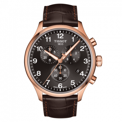 Tissot Chrono XL Classic Rose Gold PVD Black Strap