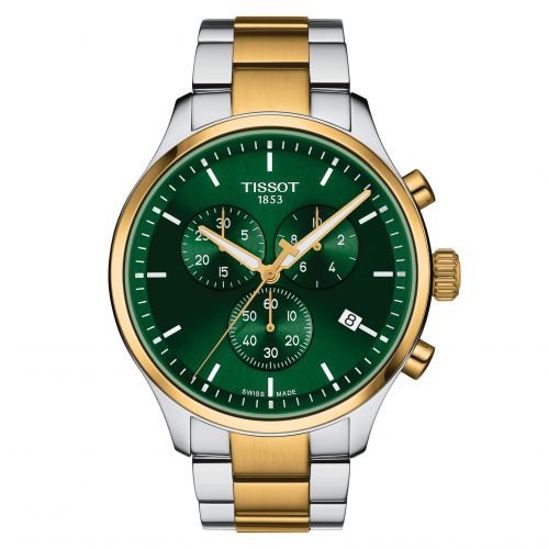 Tissot Chrono XL Classic Two Tone Green Bracelet
