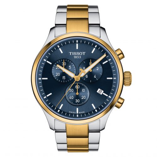 Tissot Chrono XL Classic Two Tone Blue Bracelet