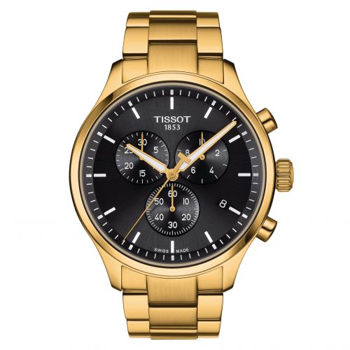 Tissot Chrono XL Classic Yellow Gold Black Bracelet