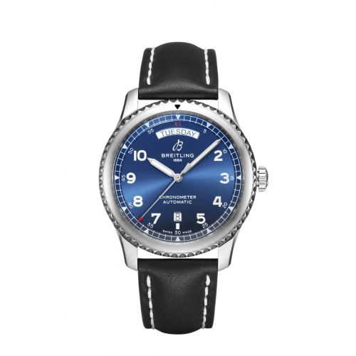 Breitling Navitimer 8 Automatic Day & Date 41 Stainless Steel Blue Black Calf Folding