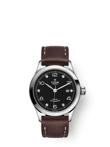 Tudor 1926 28 Stainless Steel Black - Diamond Strap