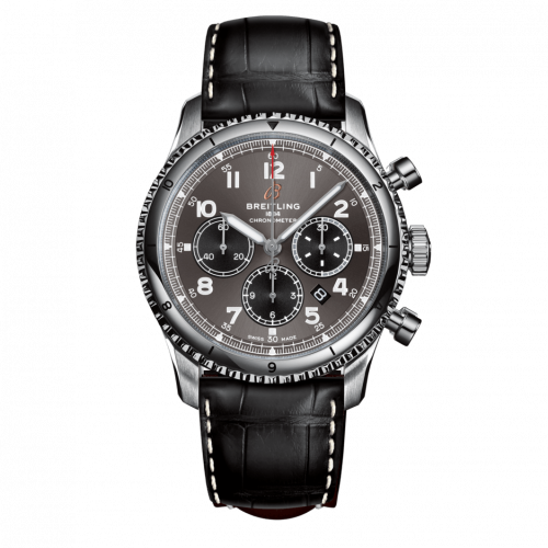 Breitling Aviator 8 B01 Chronograph 43 Stainless Steel Anthracite Croco Pin