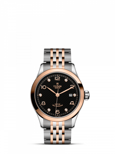 Tudor 1926 28 Stainless Steel Rose Gold Black - Diamond