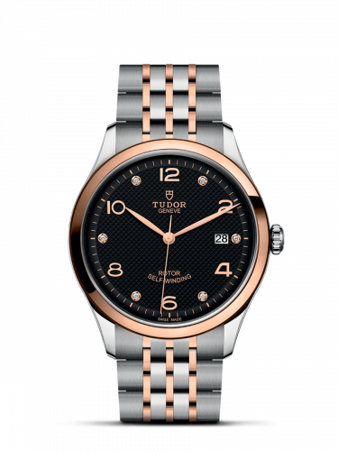 Tudor 1926 39 Stainless Steel Rose Gold Black - Diamond